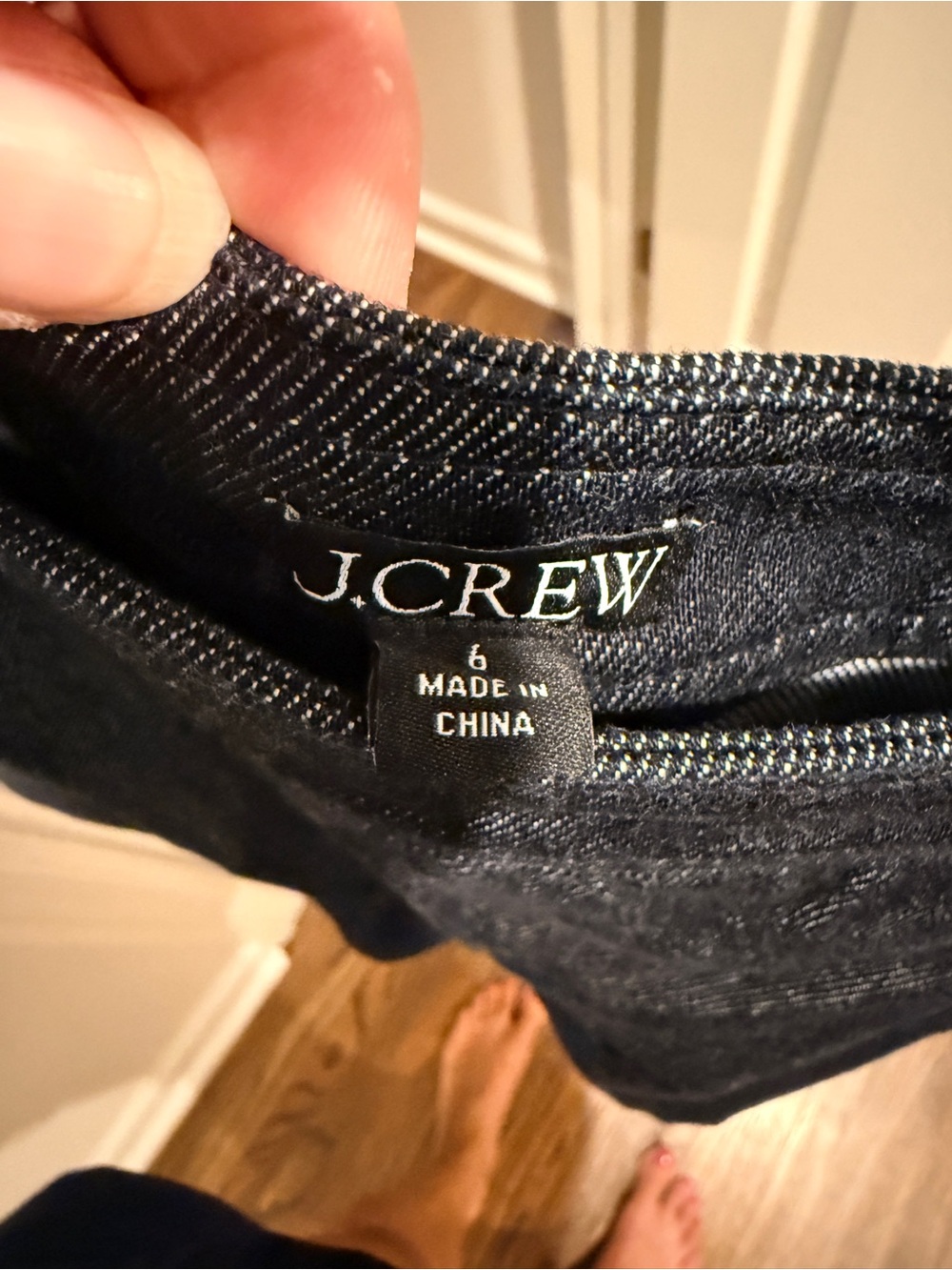 J. Crew Black Denim Mini Skirt - Picture 6 of 6